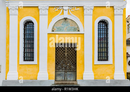 Pavilion of the sepulchral monument. Niguliste Museum, St. Nicholas Church. Tallinn, Harju County, Estonia, Baltic states, Europe. Stock Photo