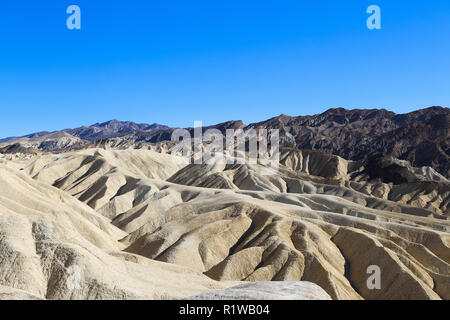 View of Zabriskie Point in the death valley national park in california USA Stock Photo