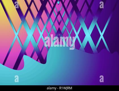 Beautiful glowing geometric triangles futuristic background for web and print , creative design Stock Vector