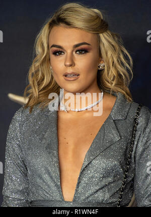 LONDON, ENGLAND - NOVEMBER 13: Tallia Storm attends the UK Premiere of