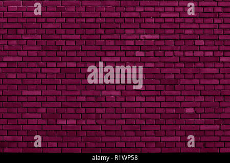 tyrian purple brick wall background Stock Photo