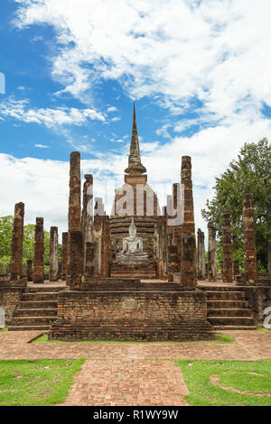 UNESCO World Heritage site Wat Sa Si in Sukhothai Historical Park, Sukhothai province, Thailand.