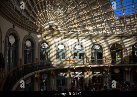 Leeds/England - May 16th 2014: Leeds Corn Exchange interior Stock Photo