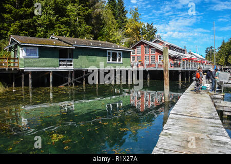 Telegraph cove, Vancouver Island, BC,Canada Stock Photo