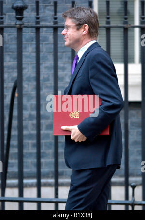 Greg Clark MP (Secretary of State for Business, Energy and Industrial Strategy) arriving in Downing Street, London, UK, 13/11/2018 Stock Photo