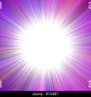 Purple hypnotic abstract ray burst background - vector explosion design Stock Vector