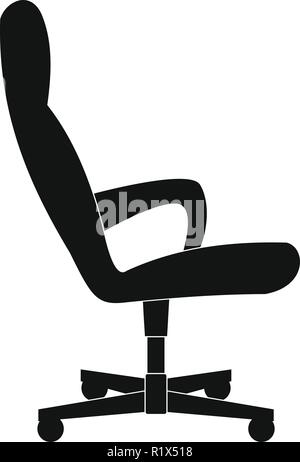 Guest chair icon. Simple illustration of guest chair vector icon for web. Stock Vector