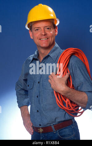 Occupation series with middle aged man, USA (1 of 7) Stock Photo