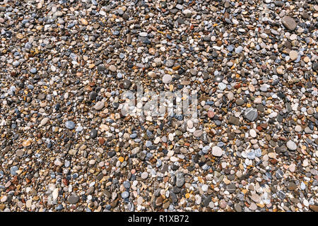 Natural abstract texture - different colorful pebbles background Stock Photo