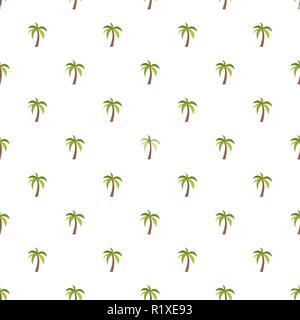 Palm tree pattern seamless in flat style for any design Stock Vector