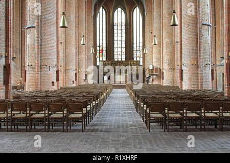 Hanover, Germany - May 05, 2011: Lutheran Church Marktkirche Interior in Hannover Germany Stock Photo