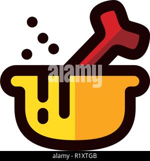 Halloween Celebration Icon Template Stock Vector