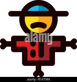Halloween Celebration Icon Template Stock Vector