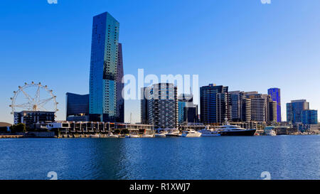 Waterfront City, New Quay, Melbourne Docklands, Marina, Australia Stock Photo