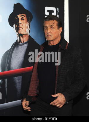 New York, USA. 14th Nov 2018. Sylvester Stallone attends the world premiere for 'Creed II' at Loews AMC Lincoln Square on November 14, 2018 in New York. Credit John Palmer/ MediaPunch Credit: MediaPunch Inc/Alamy Live News Stock Photo