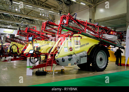 Helsinki, Finland - November 15, 2018: Hardi sprayers, Commander 3300 trailed sprayer (front) displayed on MaatalousKonemessut Agricultural Trade Fair, Helsinki, Finland. Credit: Taina Sohlman/ Alamy Live News Stock Photo