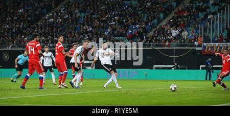 Leipzig, Germany. 15th Nov, 2018. firo: 15.11.2018, Football, Landerspiel, National Team, Season 2018/2019, GER, Germany - RUS, Russia, Russia goal to 2: 0, SULE | usage worldwide Credit: dpa/Alamy Live News Stock Photo