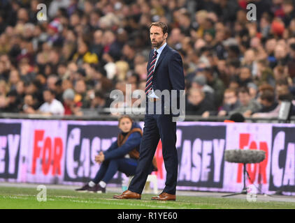 London. United Kingdom. 15th November 2018. England Manager Gareth Southgate during the International Friendly match between England and USA at Wembley Stadium.  Credit: MI News & Sport /Alamy Live News Stock Photo