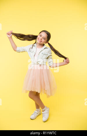 Long Hair Tips For Kids Kid Girl Charming Ponytail Hairstyle Cute