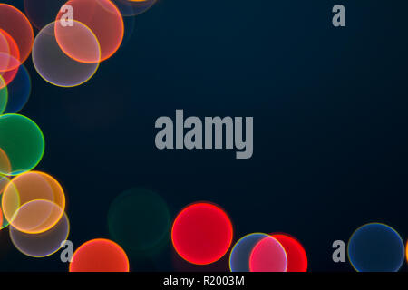 Bubble lights with different colors Stock Photo