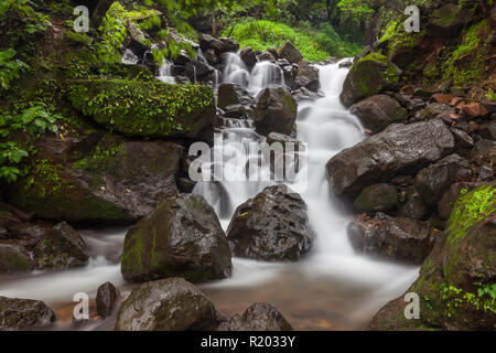 Monsoon landscapes around Tamhini Ghat and Mulshi Dam in western ghats of Pune, Maharashtra, India. Stock Photo