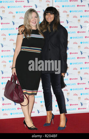 The Women of the Year Lunch and Awards 2018 held at the Intercontinental Hotel - Arrivals  Featuring: Claudia Winkleman, Victoria Coren-Mitchell Where: London, United Kingdom When: 15 Oct 2018 Credit: Mario Mitsis/WENN.com Stock Photo