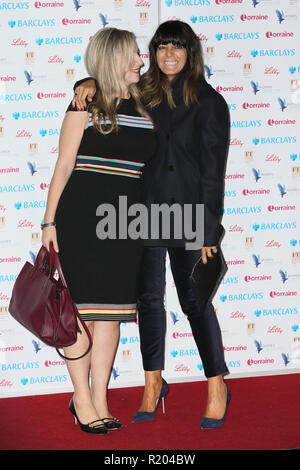 The Women of the Year Lunch and Awards 2018 held at the Intercontinental Hotel - Arrivals  Featuring: Claudia Winkleman, Victoria Coren-Mitchell Where: London, United Kingdom When: 15 Oct 2018 Credit: Mario Mitsis/WENN.com Stock Photo