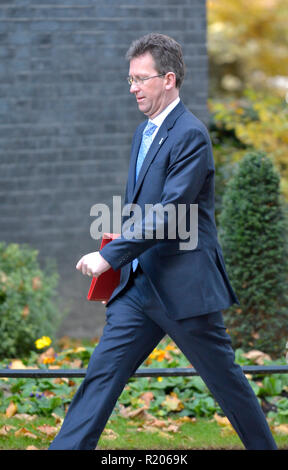 Jeremy Wright MP (Culture Secretary) arriving in Downing Street, London, UK, 13/11/2018 Stock Photo