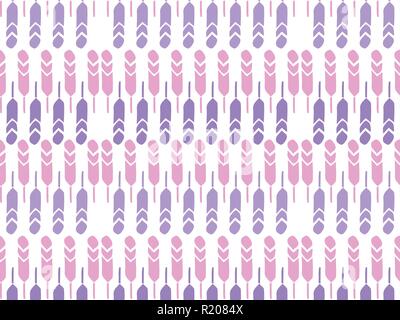 Seamless background pattern with abstract feathers. Vector illuctration. Stock Vector