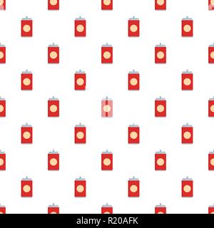 Soda pattern seamless in flat style for any design Stock Vector