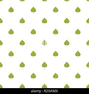 Linden leaf pattern seamless in flat style for any design Stock Vector