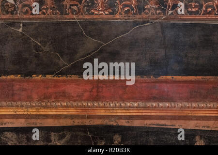 Fragment of old canvas from an antique painting Stock Photo