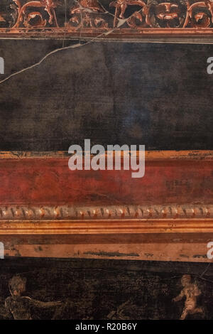 Fragment of old canvas from an antique painting Stock Photo