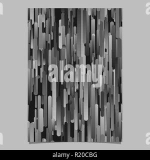 Gradient vertical rounded stripe pattern brochure background template Stock Vector