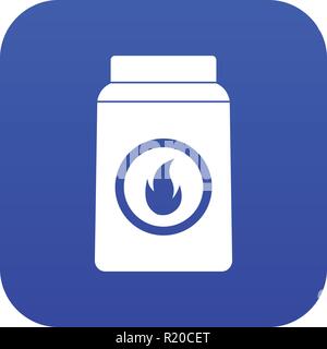 Matchbox icon digital blue Stock Vector