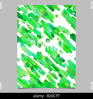 Green trendy abstract gradient diagonal stripe pattern page background template Stock Vector
