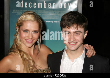 Daniel Radcliffe, Teresa Palmer   09/06/07 'December Boys' Premiere  @ Director's Guild of America, Hollywood Photo by Ima Kuroda/HNW / PictureLux  (September 6, 2007) Stock Photo