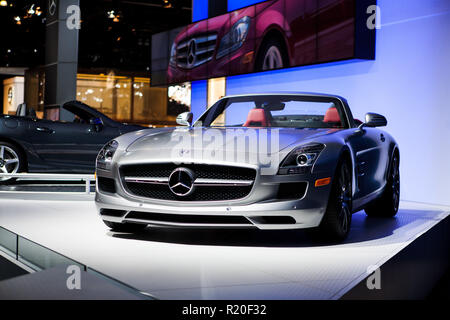 Los Angeles, California / USA - 11/20/2011 - Mercedes-Benz SLS AMG Stock Photo