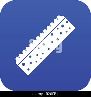 Sponge for cleaning icon digital blue Stock Vector