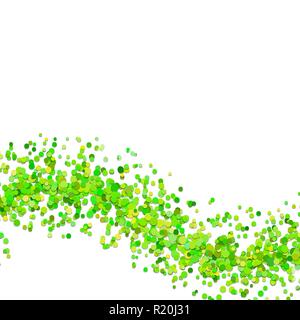Blank abstract wave scattered confetti circle background Stock Vector
