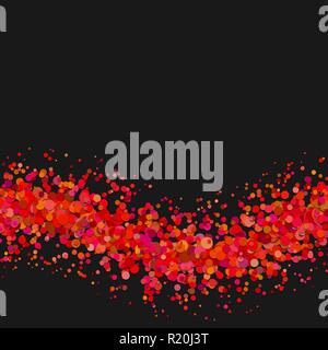 Blank abstract wave dispersed confetti dot background template Stock Vector