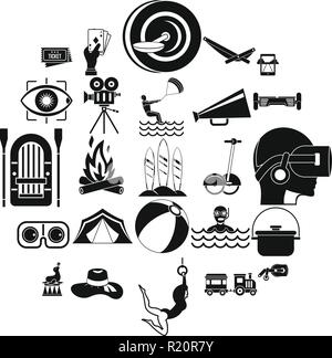 Rest in the camping black icons in set collection for design. Camping ...