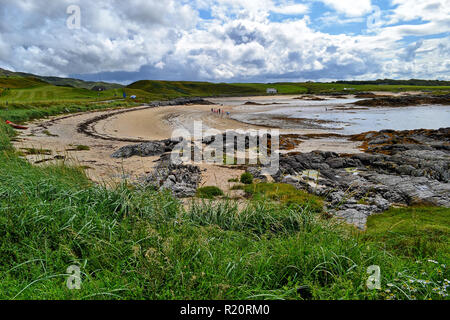 Arisaig, a village in Lochaber, Inverness-shire, on the west coast of the Scottish Highlands, within the Rough Bounds. UK. HDR effect. Stock Photo