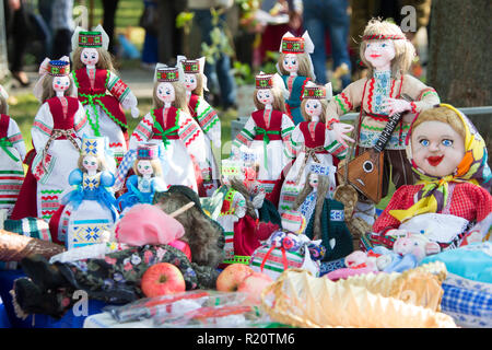 Belarusian national doll. Rag Toys Stock Photo