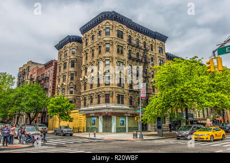 New York City, USA, May 2018, urban scene in the 2nd Avenue, East Village, Manhattan Stock Photo
