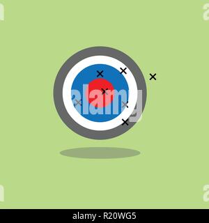 Target icon for business or sport vector victory Stock Vector