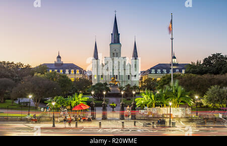 St. Louis Cathedral in New Orleans, LA Stock Photo