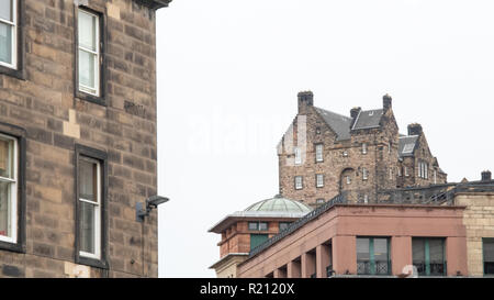 Edinburgh/Scotland - September 21st 2017: Edinburgh skyline on a grey day Stock Photo