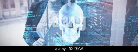Composite image of blue codes Stock Photo