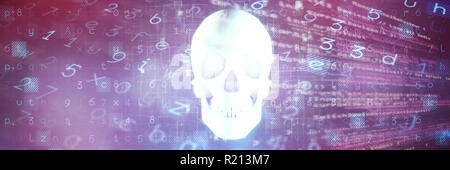 Composite image of virus background Stock Photo